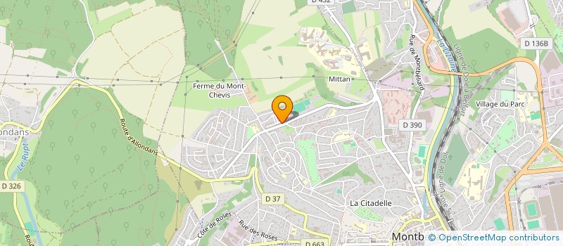 localisation de l'entreprise MONSIEUR JEREMY MATEOS  MONTBELIARD