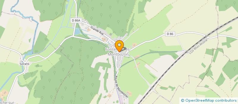 localisation de l'entreprise MONSIEUR JEREMY MATHIEU  FONTENOIS-LES-MONTBOZON