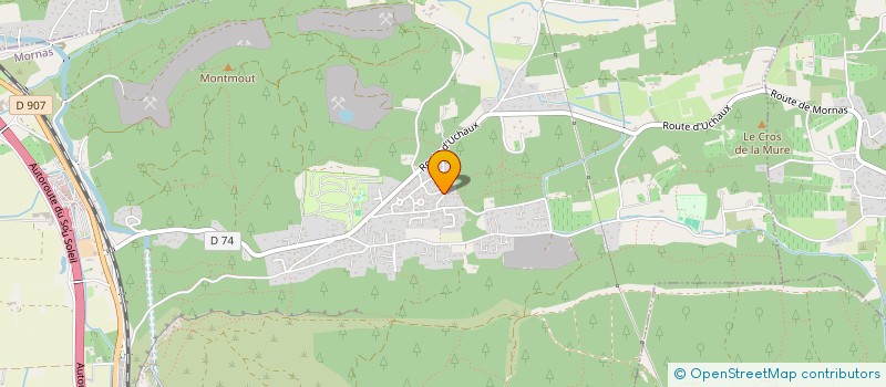 localisation de l'entreprise MONSIEUR JEREMY MATHIEU  MORNAS