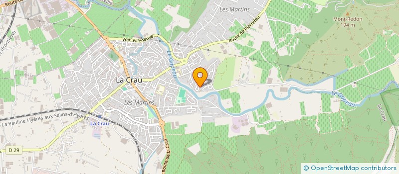 localisation de l'entreprise MONSIEUR JEREMY MAUNIER  LA CRAU