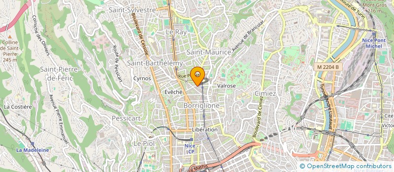 localisation de l'entreprise MONSIEUR JEREMY MAUNY à NICE