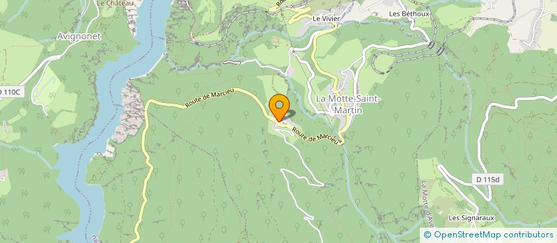 localisation de l'entreprise MONSIEUR JEREMY MAZET  LA MOTTE-SAINT-MARTIN