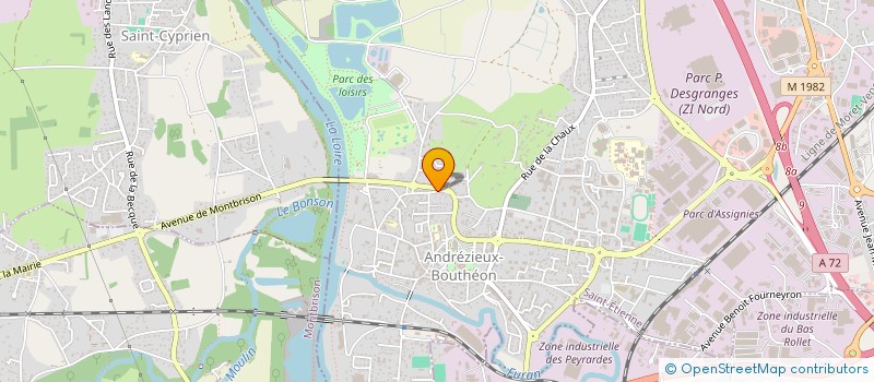 localisation de l'entreprise MONSIEUR JEREMY MEILLAND  ANDREZIEUX-BOUTHEON