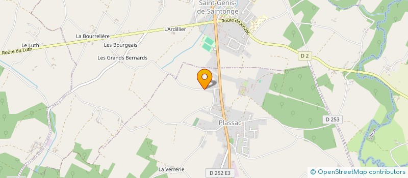 localisation de l'entreprise MONSIEUR JEREMY MENARD  PLASSAC