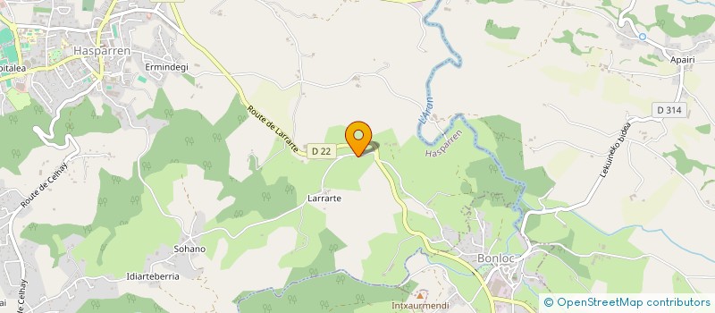 localisation de l'entreprise MONSIEUR JEREMY MENENDEZ  HASPARREN