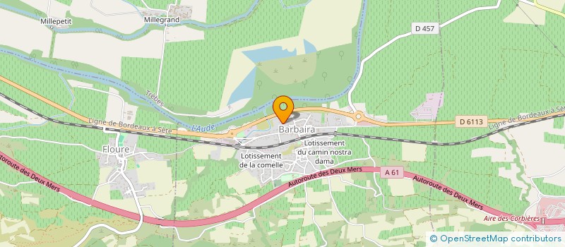 localisation de l'entreprise MONSIEUR JEREMY MENU  BARBAIRA