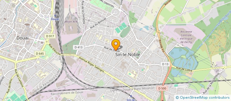 localisation de l'entreprise MONSIEUR JEREMY MICHAUX  SIN-LE-NOBLE