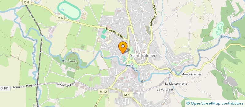 localisation de l'entreprise MONSIEUR JEREMY MONMEAT  SAINT-GALMIER