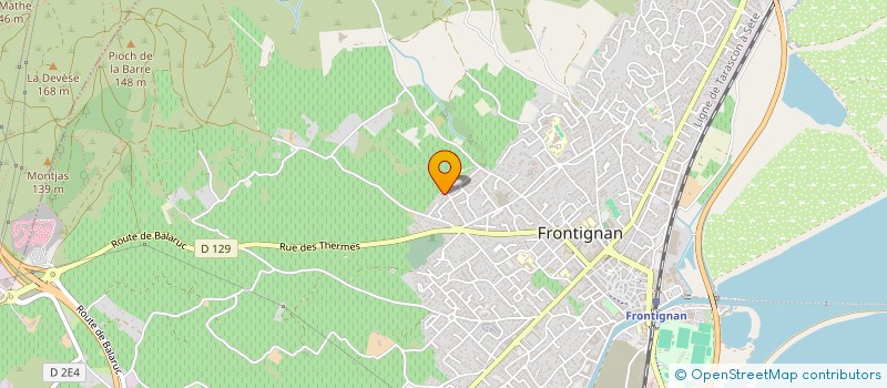 localisation de l'entreprise MONSIEUR JEREMY MONTOY à FRONTIGNAN