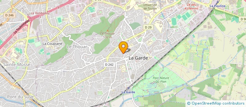 localisation de l'entreprise MONSIEUR JEREMY MORALDI  LA GARDE