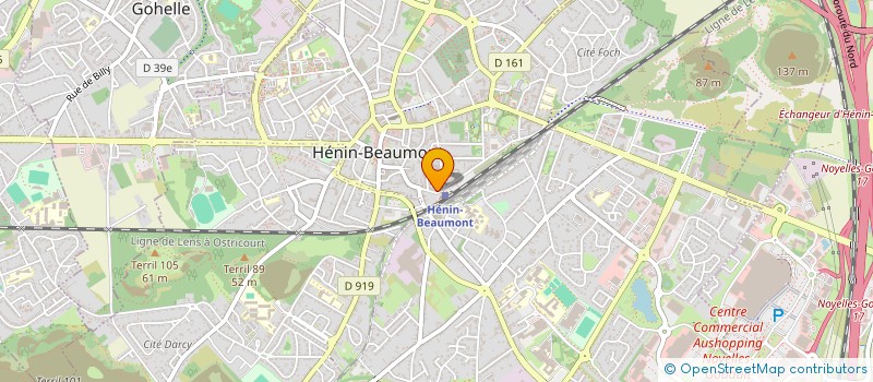 localisation de l'entreprise MONSIEUR JEREMY MOREAU  HENIN-BEAUMONT