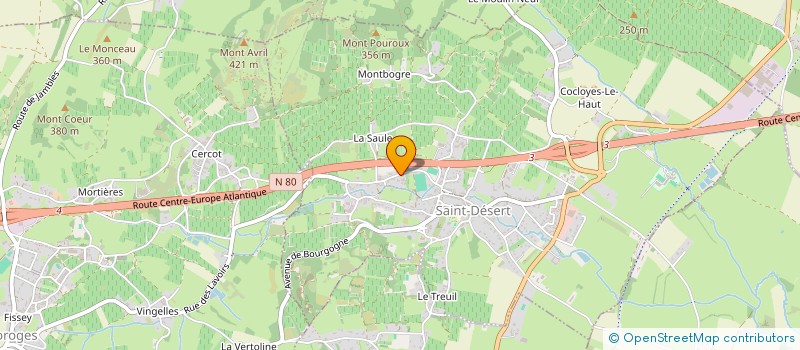 localisation de l'entreprise MONSIEUR JEREMY MOULIN  SAINT-DESERT