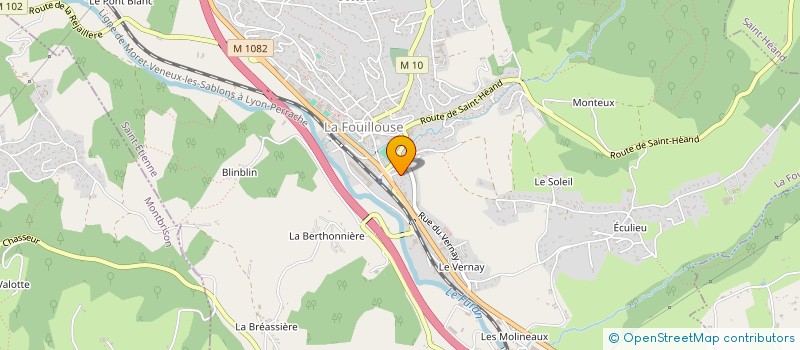 localisation de l'entreprise MONSIEUR JEREMY MOUNIER  LA FOUILLOUSE