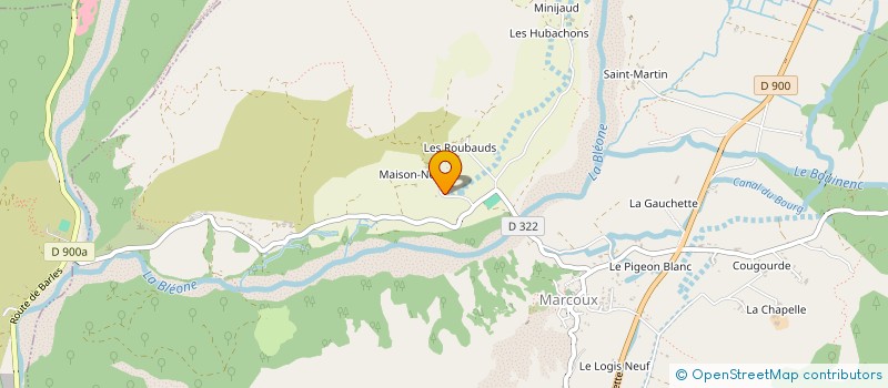 localisation de l'entreprise MONSIEUR JEREMY MOUTON  MARCOUX