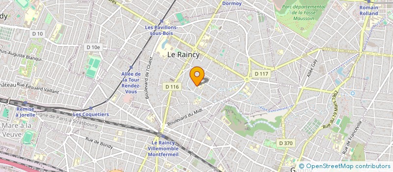 localisation de l'entreprise MONSIEUR JEREMY MURILLO à LE RAINCY