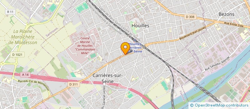 localisation de l'entreprise MONSIEUR JEREMY NGUON  HOUILLES