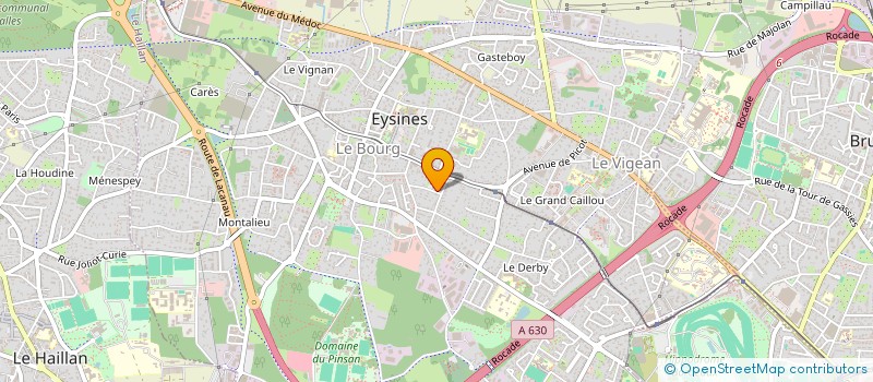 localisation de l'entreprise MONSIEUR JEREMY NICOLAS BAUDON  EYSINES