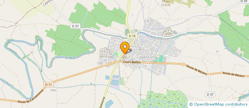 localisation de l'entreprise MONSIEUR JEREMY NICOLAU  CAPESTANG