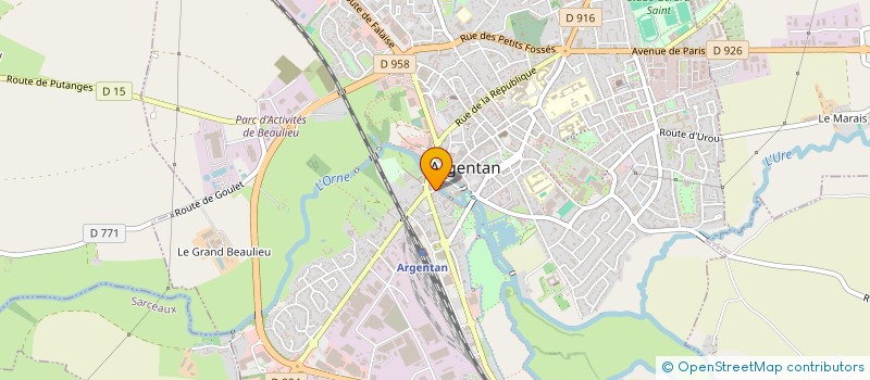 localisation de l'entreprise MONSIEUR JEREMY ONFROY  ARGENTAN