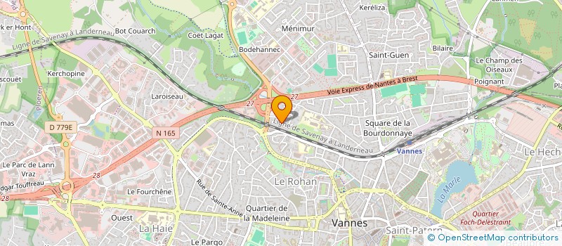 localisation de l'entreprise MONSIEUR JEREMY OPDEBEECK à VANNES