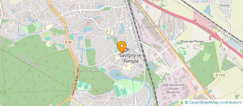 localisation de l'entreprise MONSIEUR JEREMY ORANSANZ  SAVIGNY-LE-TEMPLE