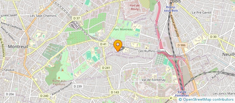 localisation de l'entreprise MONSIEUR JEREMY OUDARD à MONTREUIL