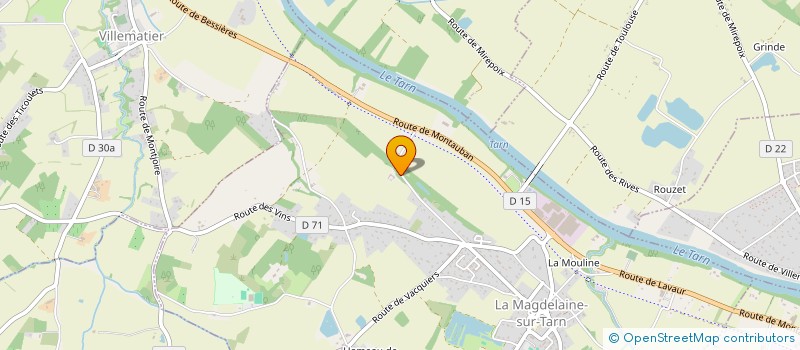 localisation de l'entreprise MONSIEUR JEREMY PAGES  LA MAGDELAINE-SUR-TARN