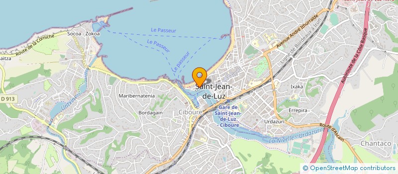 localisation de l'entreprise MONSIEUR JEREMY PAGES  SAINT-JEAN-DE-LUZ