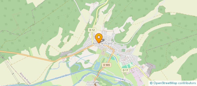 localisation de l'entreprise MONSIEUR JEREMY PAINCHART  ANCY-LE-FRANC