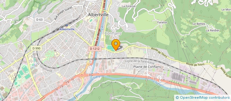 localisation de l'entreprise MONSIEUR JEREMY PALVADEAU  ALBERTVILLE