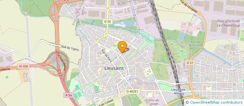 localisation de l'entreprise MONSIEUR JEREMY PAPA  LIEUSAINT