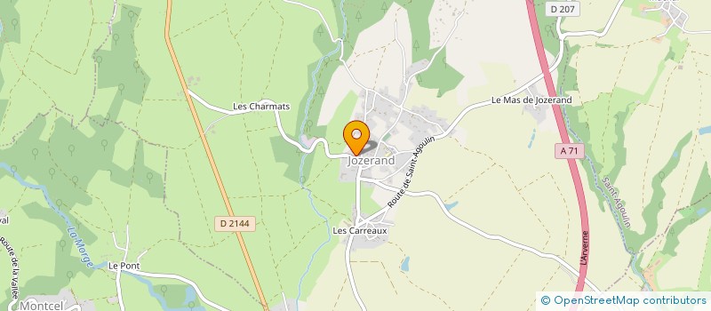 localisation de l'entreprise MONSIEUR JEREMY PARANT  JOZERAND