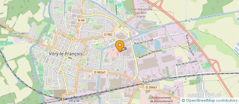 localisation de l'entreprise MONSIEUR JEREMY PARIS  VITRY-LE-FRANCOIS