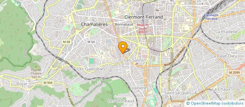 localisation de l'entreprise MONSIEUR JEREMY PARIS  CLERMONT-FERRAND