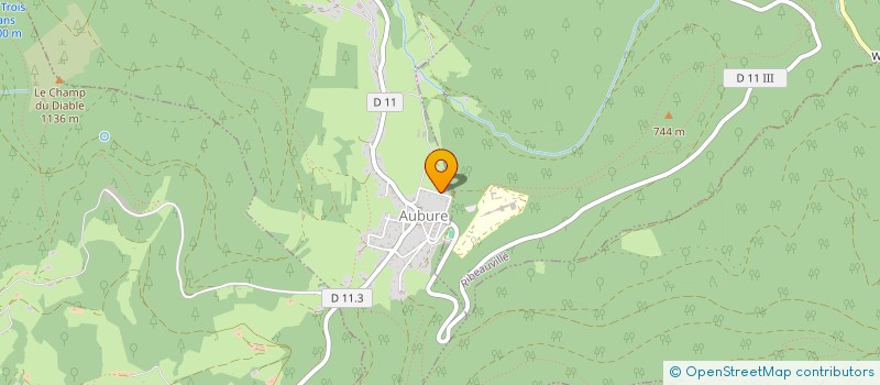 localisation de l'entreprise MONSIEUR JEREMY PARMENTIER  AUBURE