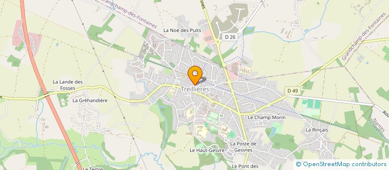 localisation de l'entreprise MONSIEUR JEREMY PAVAGEAU à TREILLIERES