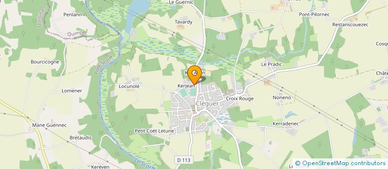localisation de l'entreprise MONSIEUR JEREMY PEDRONO à CLEGUER