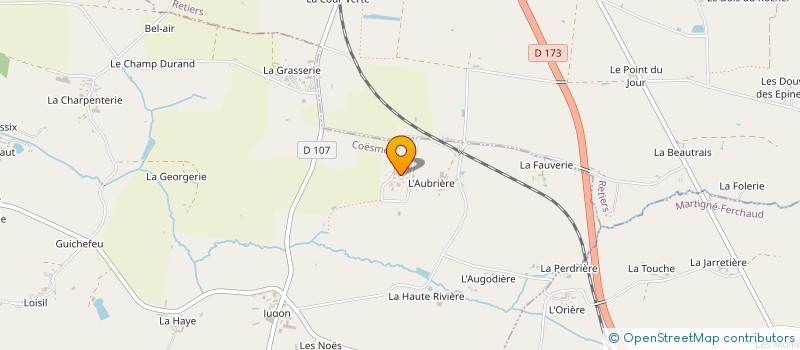 localisation de l'entreprise MONSIEUR JEREMY PEILLET  COESMES