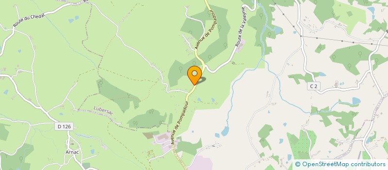 localisation de l'entreprise MONSIEUR JEREMY PEIXOTO  LUBERSAC