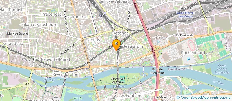 localisation de l'entreprise MONSIEUR JEREMY PELLAN  TOURS