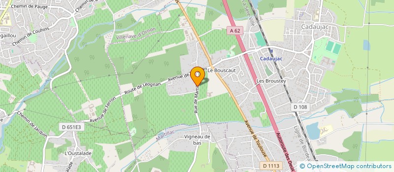 localisation de l'entreprise MONSIEUR JEREMY PELTIER  CADAUJAC