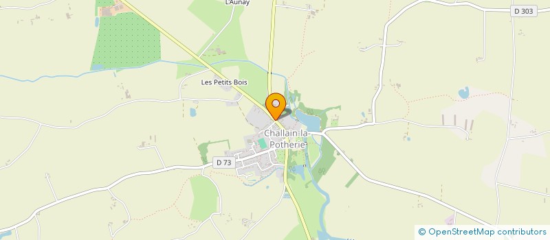 localisation de l'entreprise MONSIEUR JEREMY PELTIER à CHALLAIN-LA-POTHERIE
