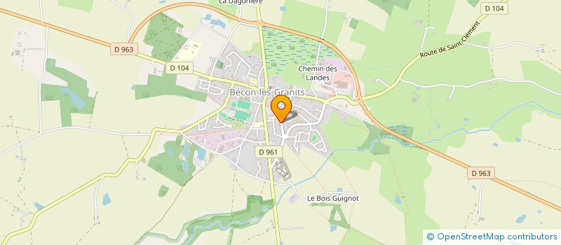 localisation de l'entreprise MONSIEUR JEREMY PERRAULT  BECON-LES-GRANITS