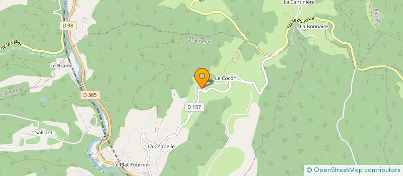 localisation de l'entreprise MONSIEUR JEREMY PERRET  CHAMELET