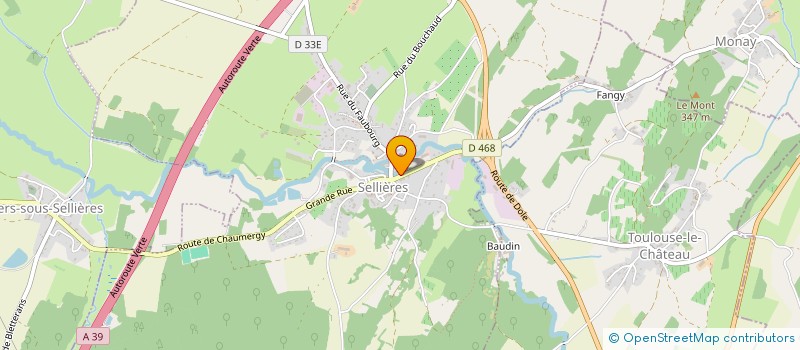 localisation de l'entreprise MONSIEUR JEREMY PERTUISOT  SELLIERES