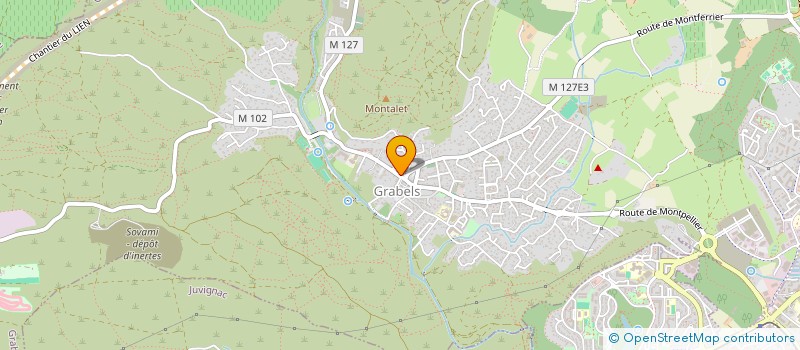 localisation de l'entreprise MONSIEUR JEREMY PEZIERES  GRABELS