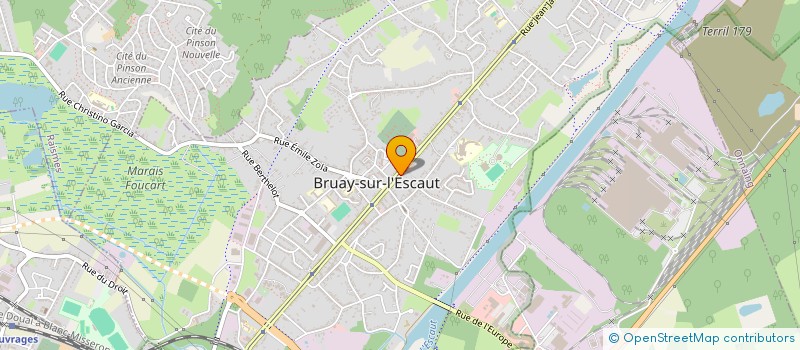 localisation de l'entreprise MONSIEUR JEREMY PHILIPPE  BRUAY-SUR-L'ESCAUT