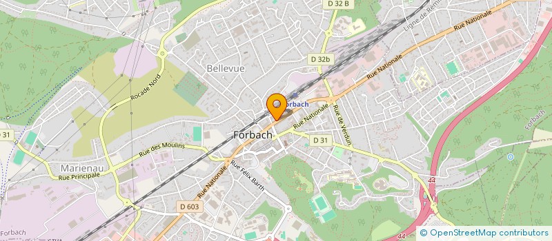 localisation de l'entreprise MONSIEUR JEREMY PIERREUX  FORBACH