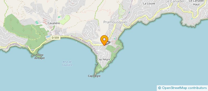localisation de l'entreprise MONSIEUR JEREMY PIERSON à LE LAVANDOU