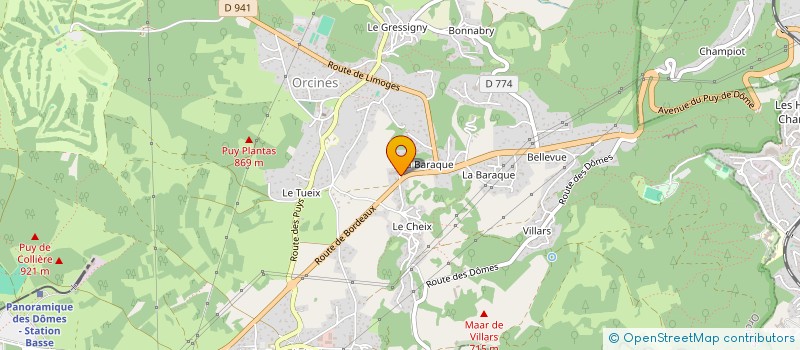 localisation de l'entreprise MONSIEUR JEREMY PIGNON  ORCINES